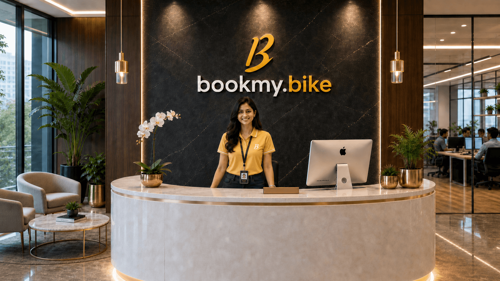 BookMyBike premium corporate reception office