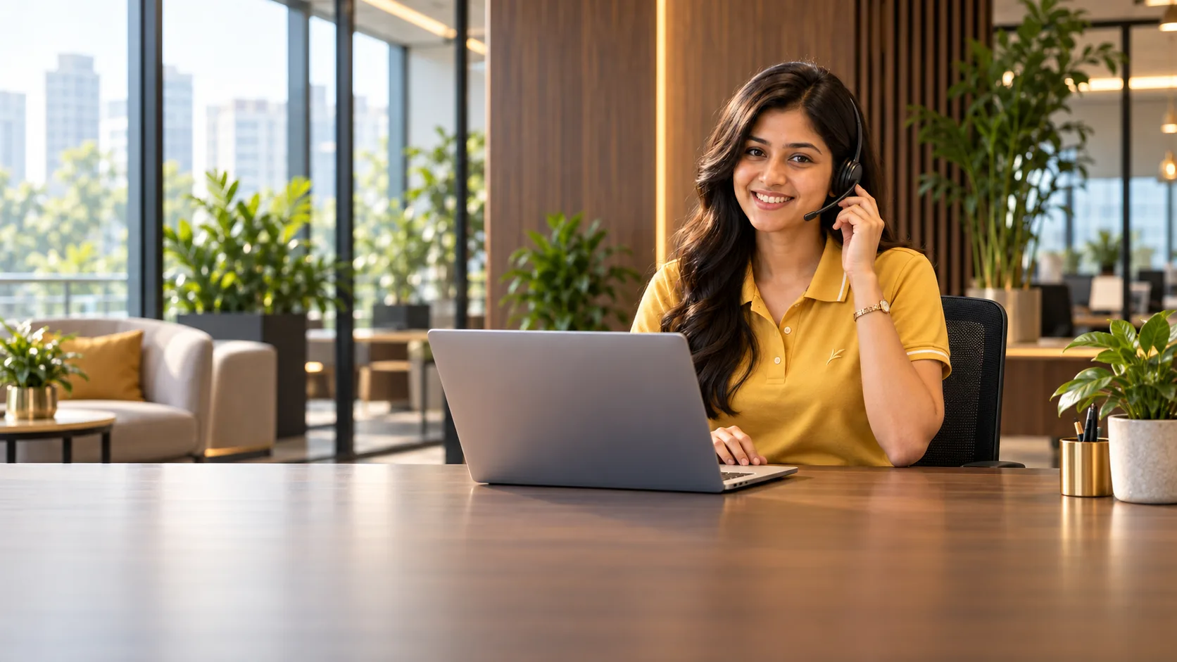 A BookMyBike support executive on a call
