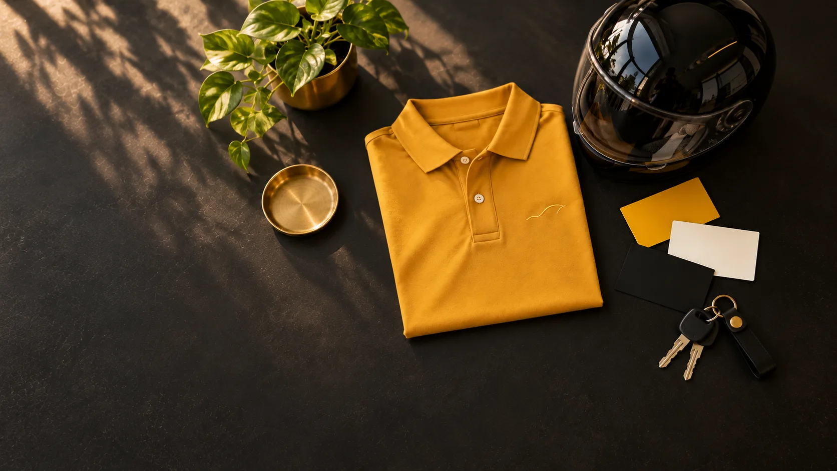 BookMyBike brand cards, colour swatches, polo and helmet
