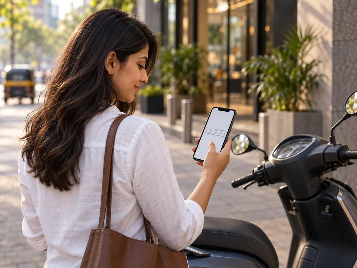 A buyer signing in on a phone with a one-time code