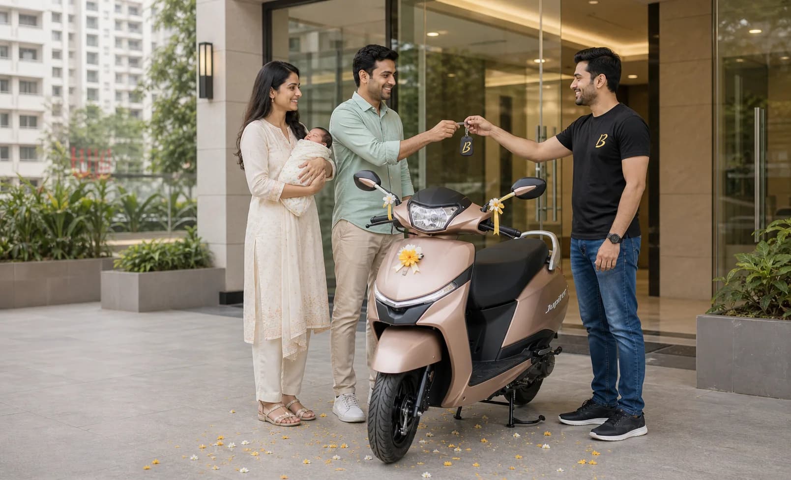 BookMyBike premium Activa home delivery hero