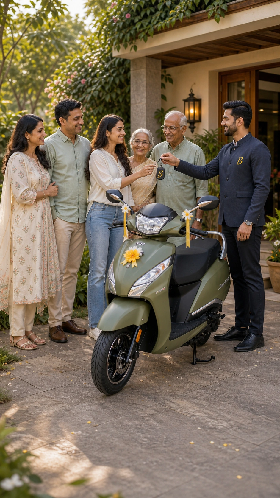 BookMyBike premium Jupiter 125 home delivery hero